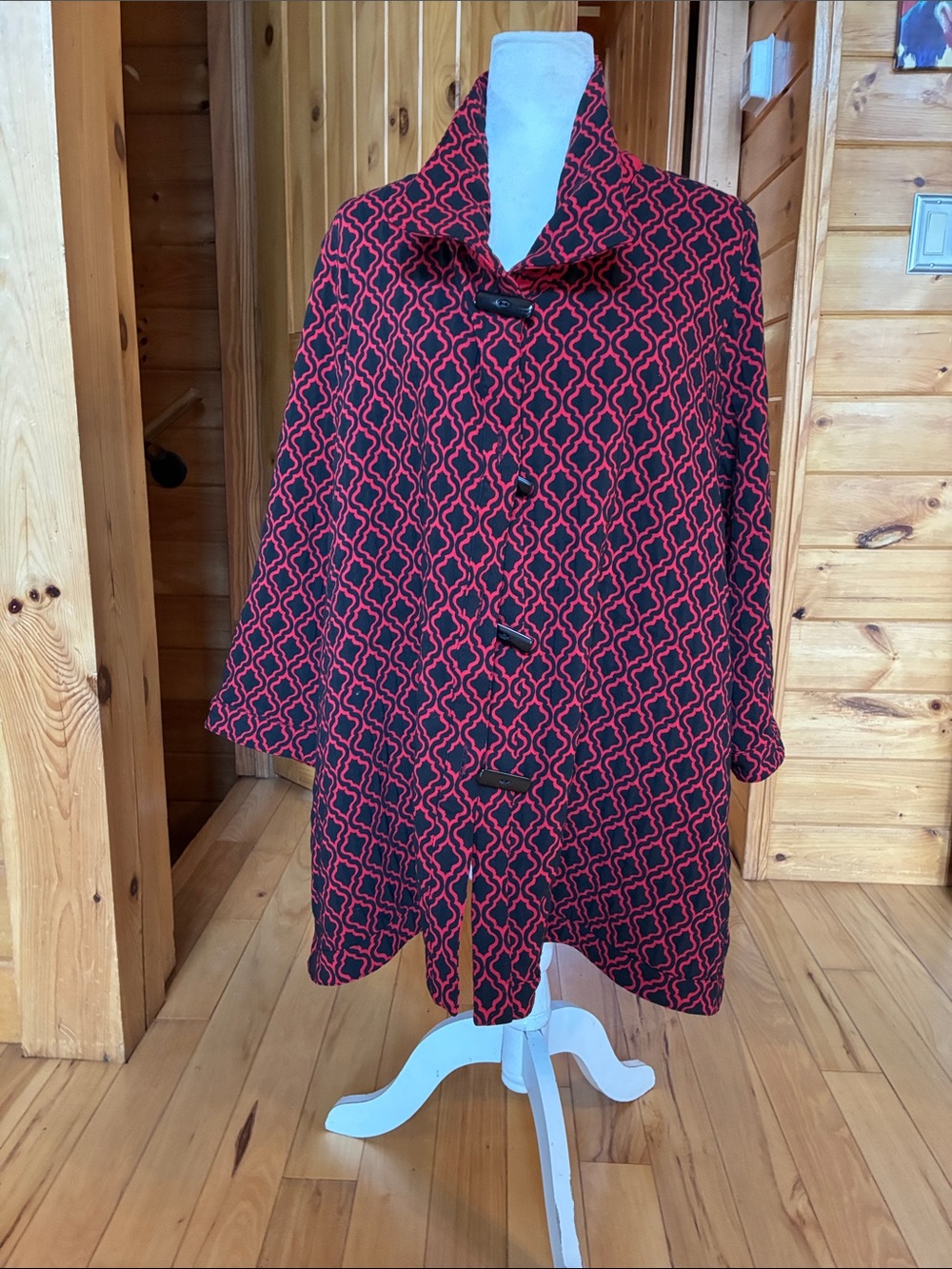 Ali miles reversible toggle button jacket